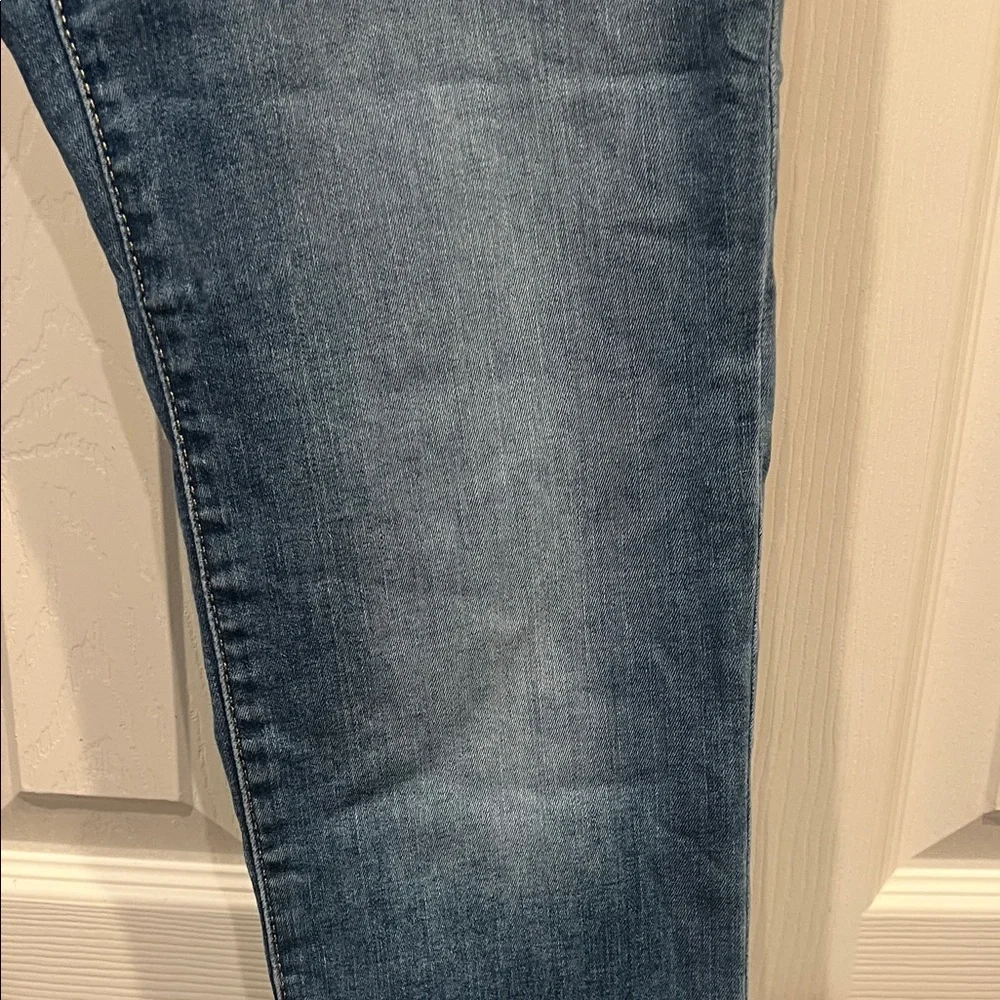 Express Dark Blue Straight Leg Jeans